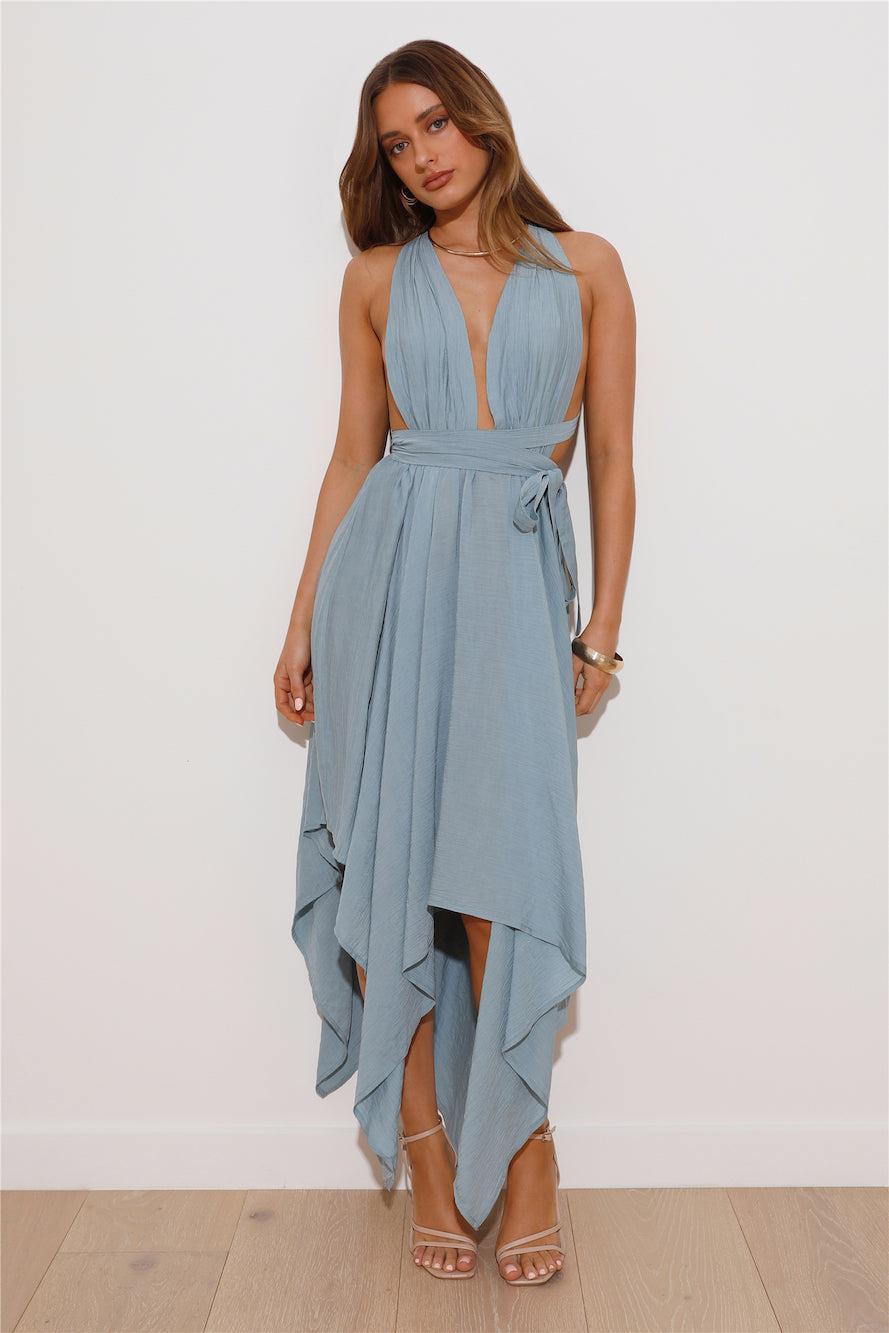 Lover Wanted Midi Dress Sage Product Image