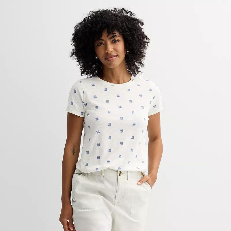 Womens Sonoma Goods For Life Short-Sleeve Crew Tee Product Image