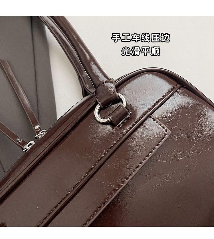 Faux Leather Tote Bag Product Image