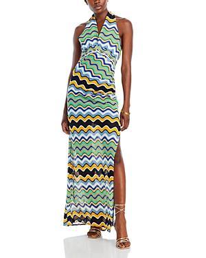 Womens Alia Knit Halter Maxi Dress Product Image