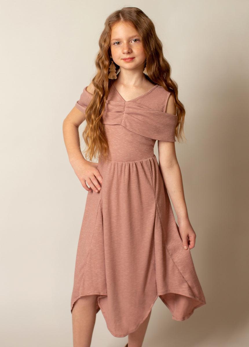 Medora Dress in Nude Pink Product Image