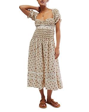 FREE PEOPLE Bali Juniper Smocked Sundress In Ditsy Floral Product Image