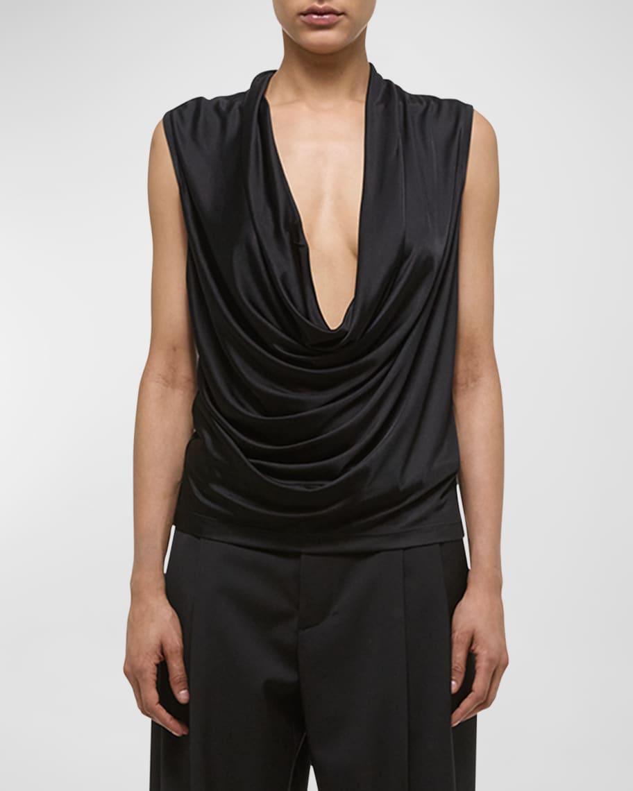 Sleeveless Plunging Jersey Top Product Image