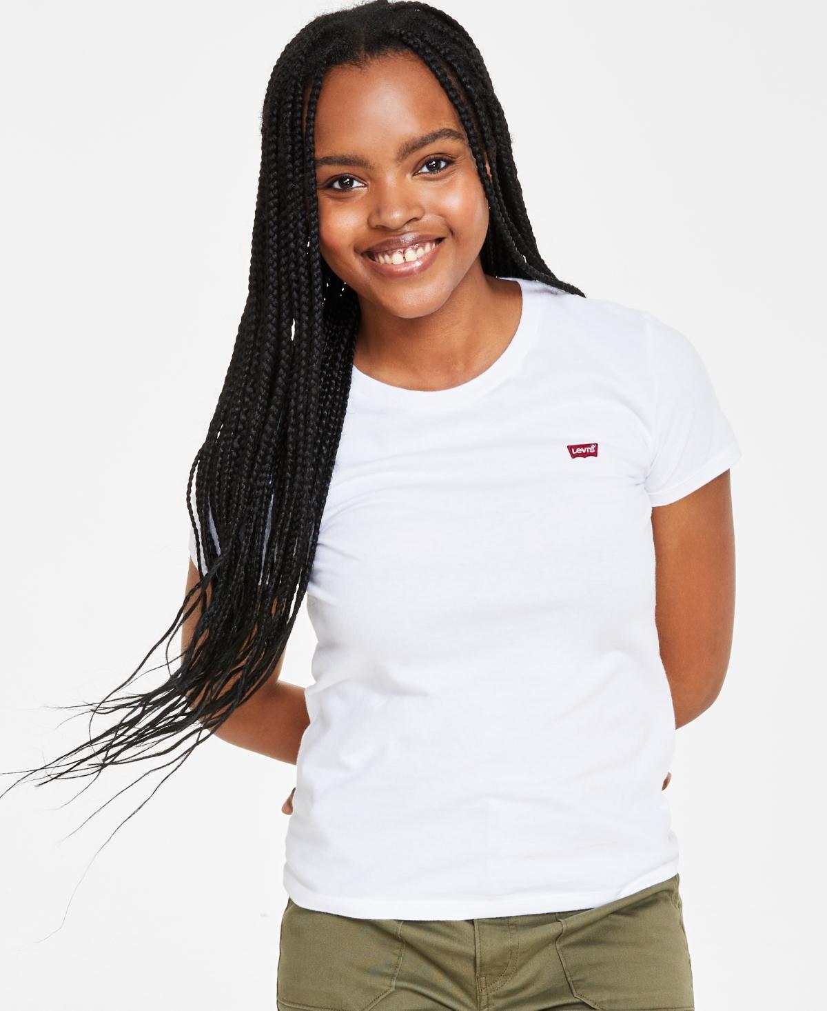 Levis Womens The Perfect Crewneck Cotton T-Shirt Product Image