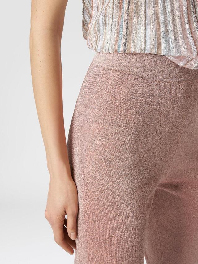 Trousers in viscose with lurex Pink | Missoni Product Image