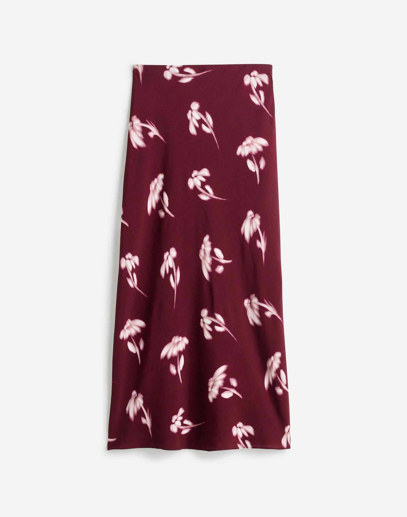 Maxi Slip Skirt in Floral Product Image