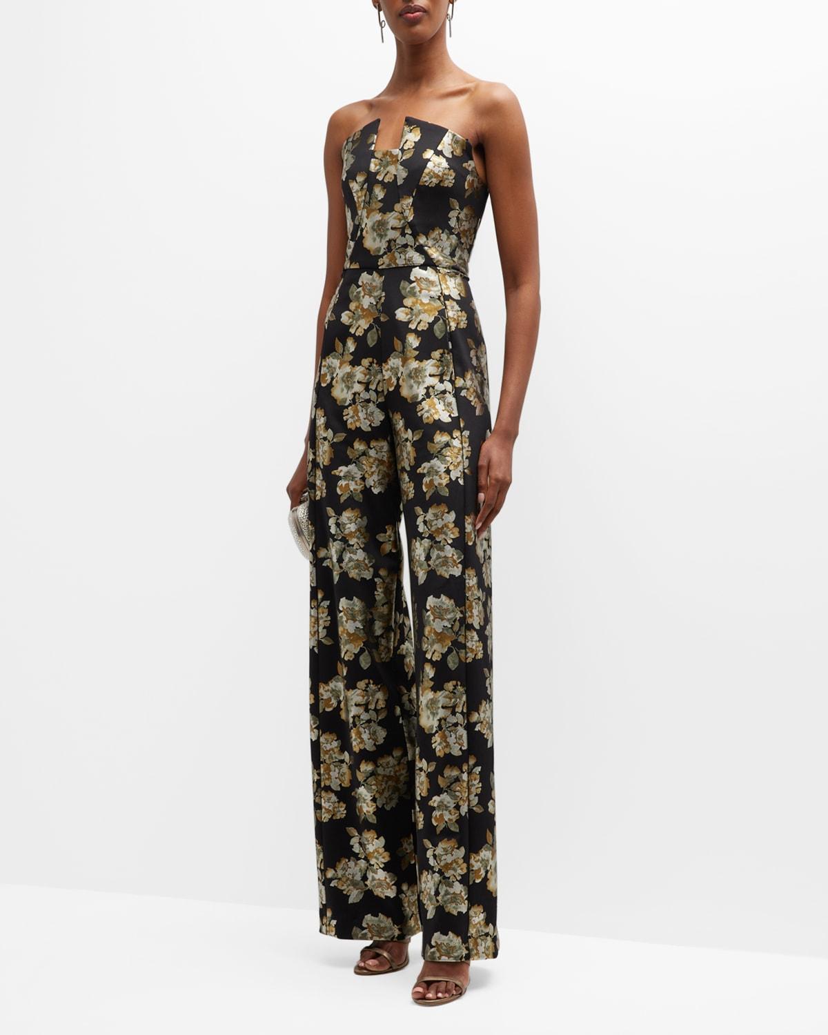 Black Halo Lena Floral Strapless Jumpsuit product image