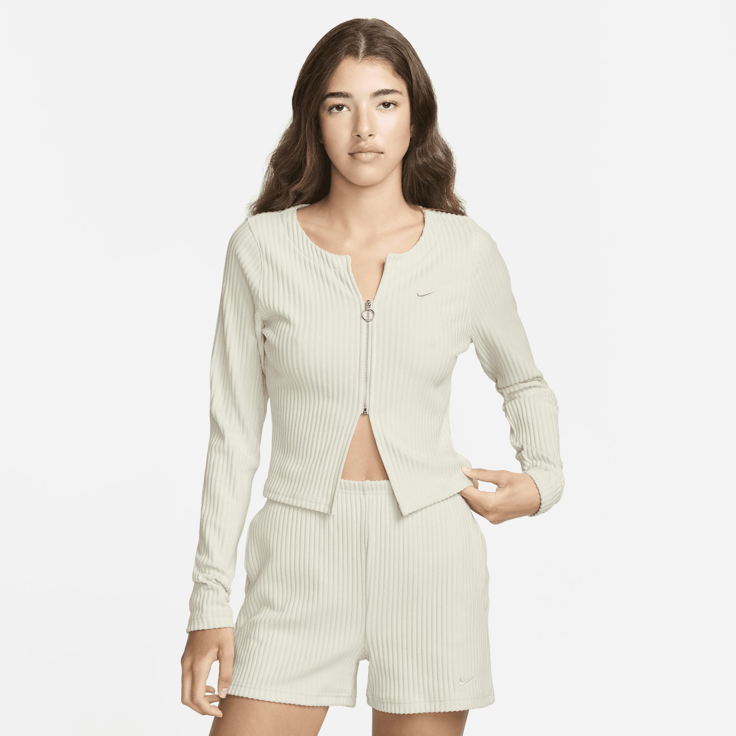 Women's Nike Sportswear Chill Knit Slim Full-Zip Ribbed Cardigan product image