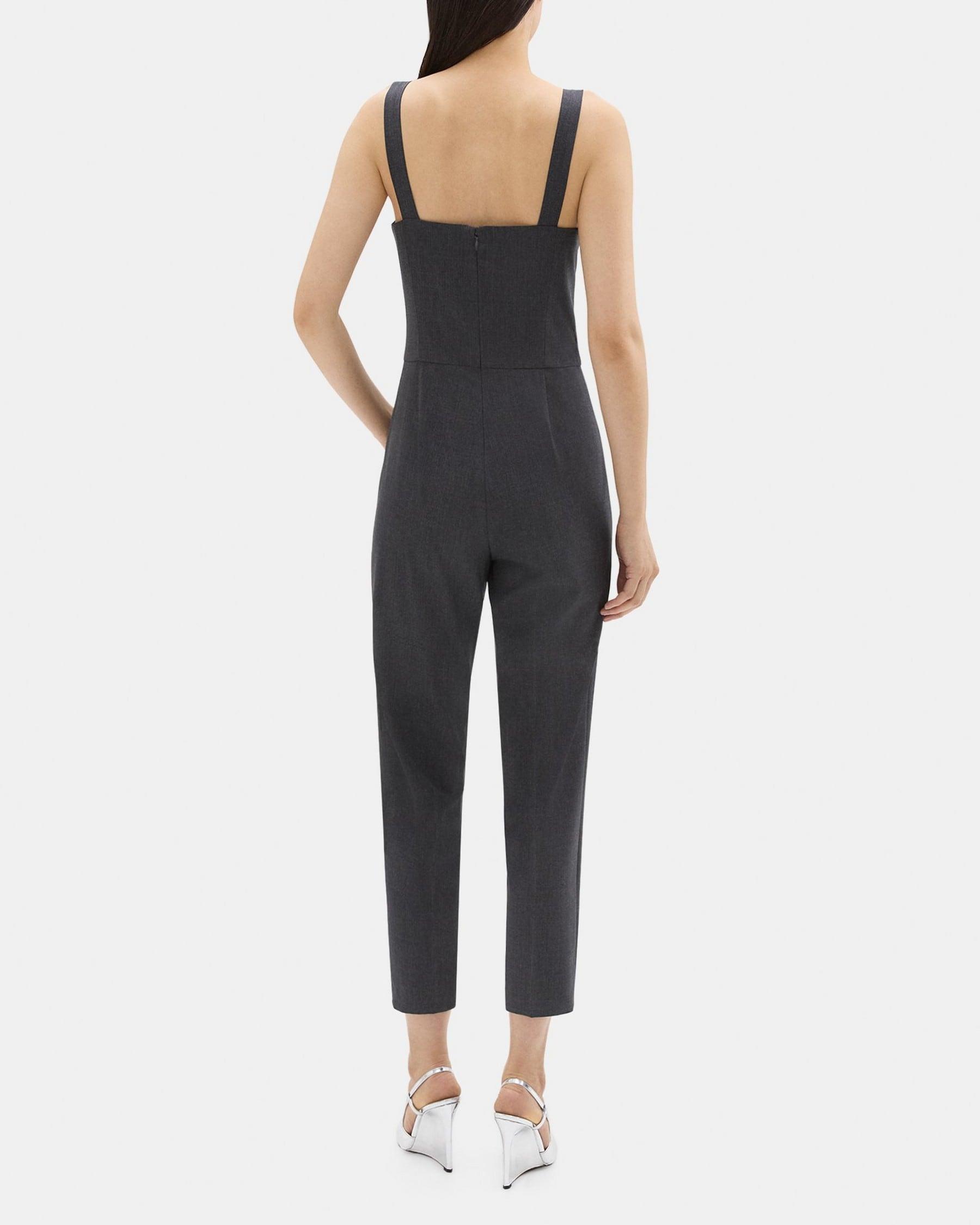 Sleeveless Jumpsuit in Good Wool Product Image