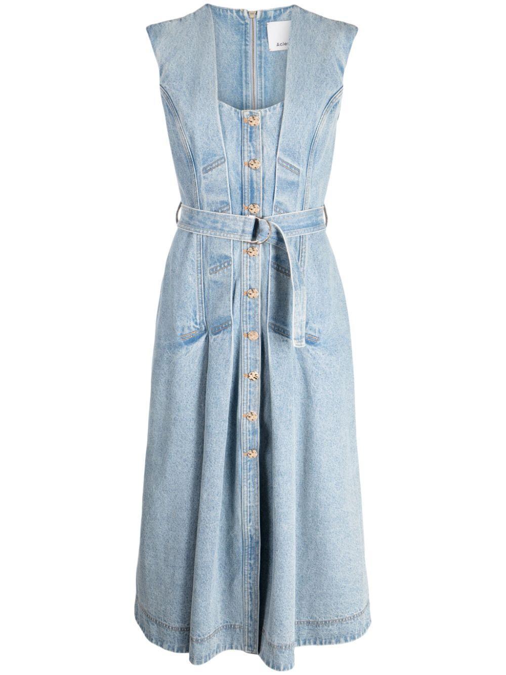 Flaxton denim midi dress Product Image