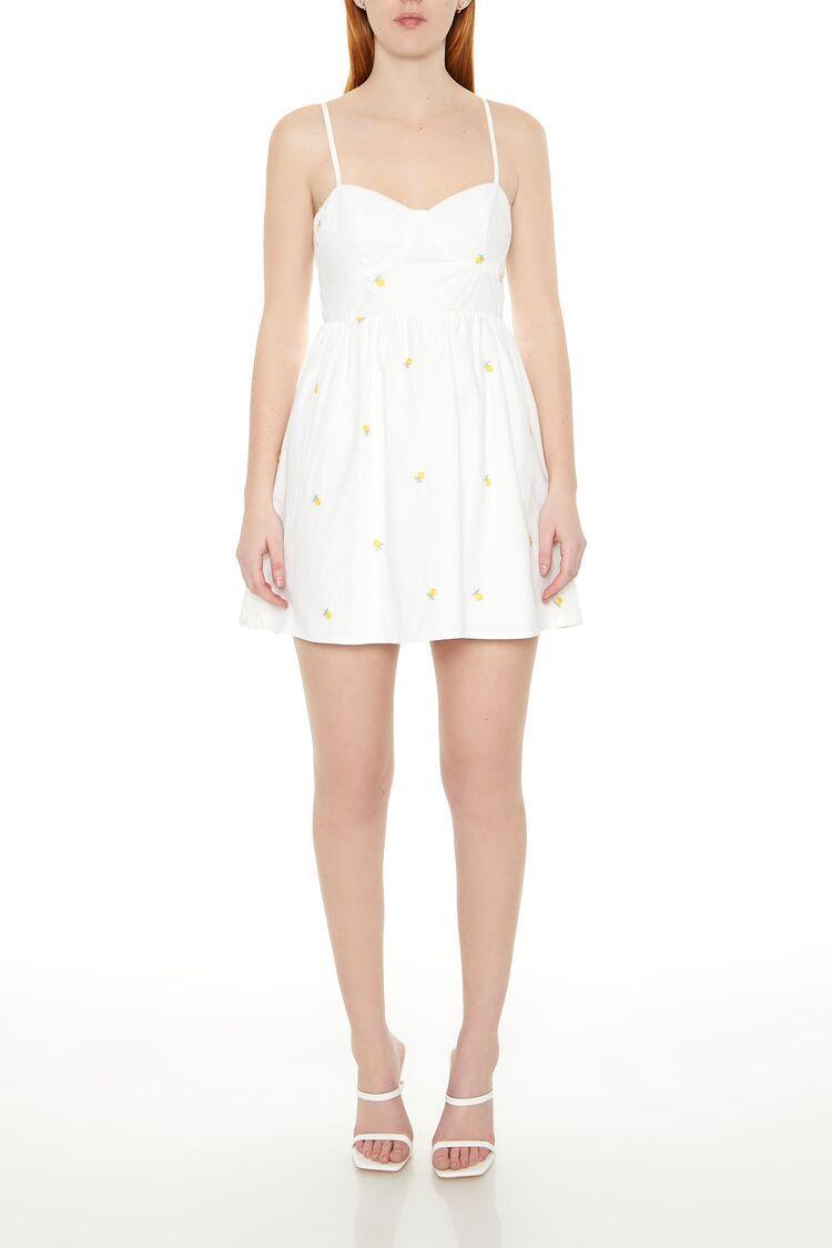 Embroidered Floral Bustier Mini Dress | Forever 21 Product Image