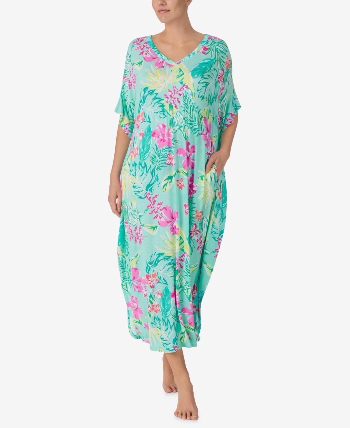 Ellen Tracy Womens Soft Shirring Below Neckline Caftan Product Image