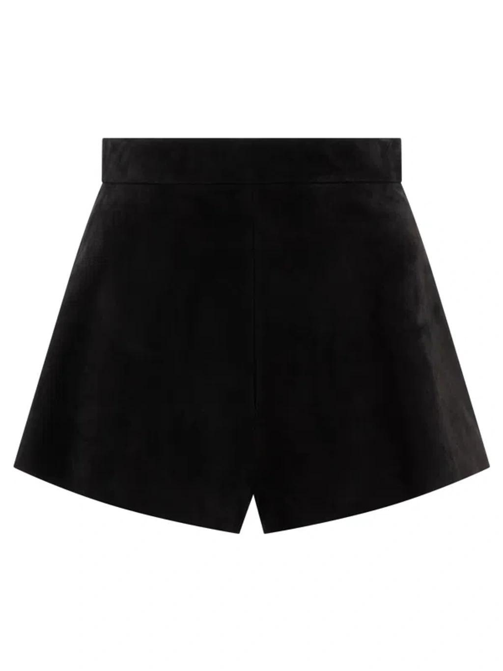 MAX MARA Suede S Short In ブラック Product Image