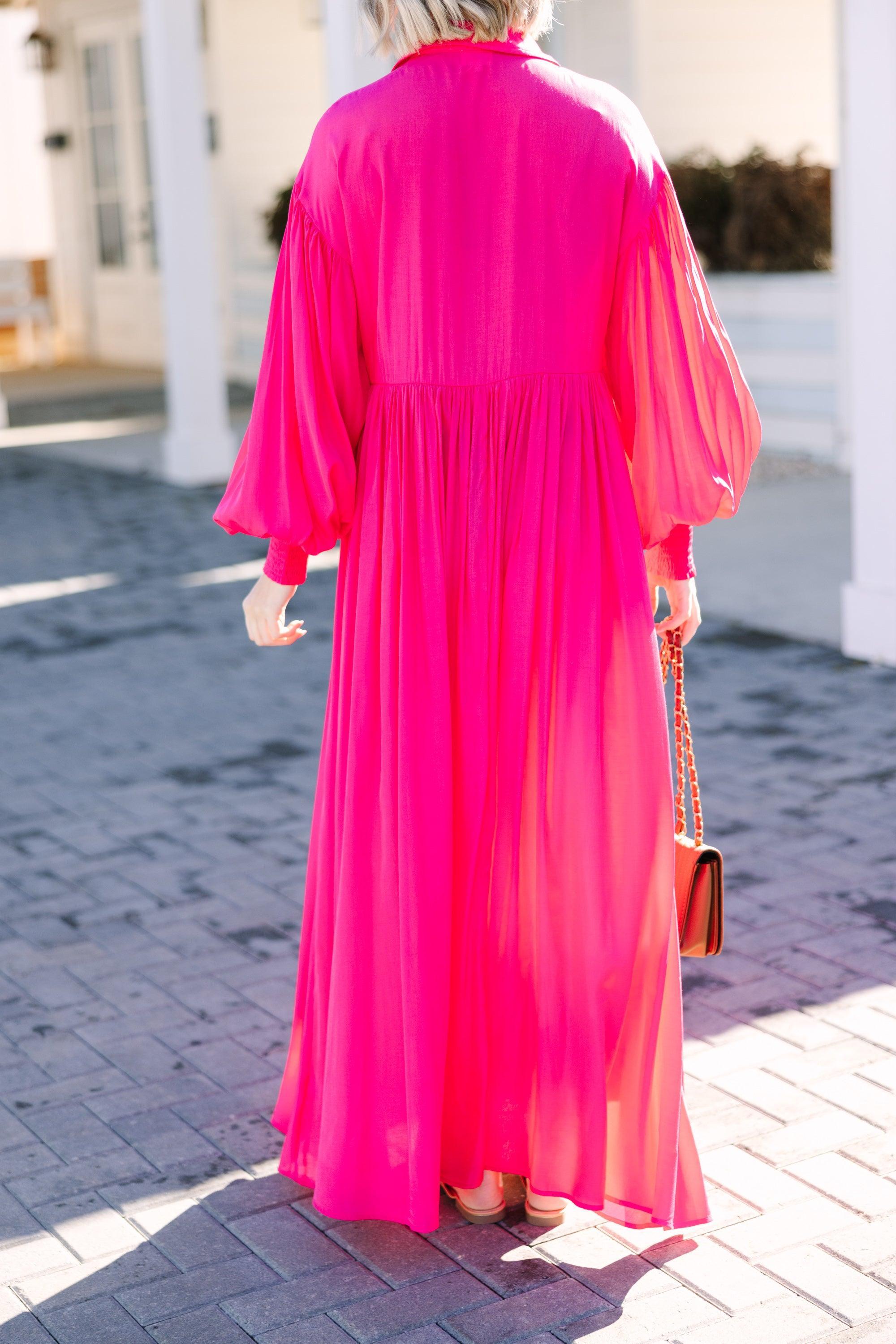 All For You Pink Maxi Dress Female Product Image