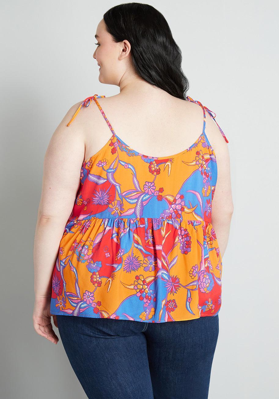 Bohemia Bound Peplum Tank Top Product Image