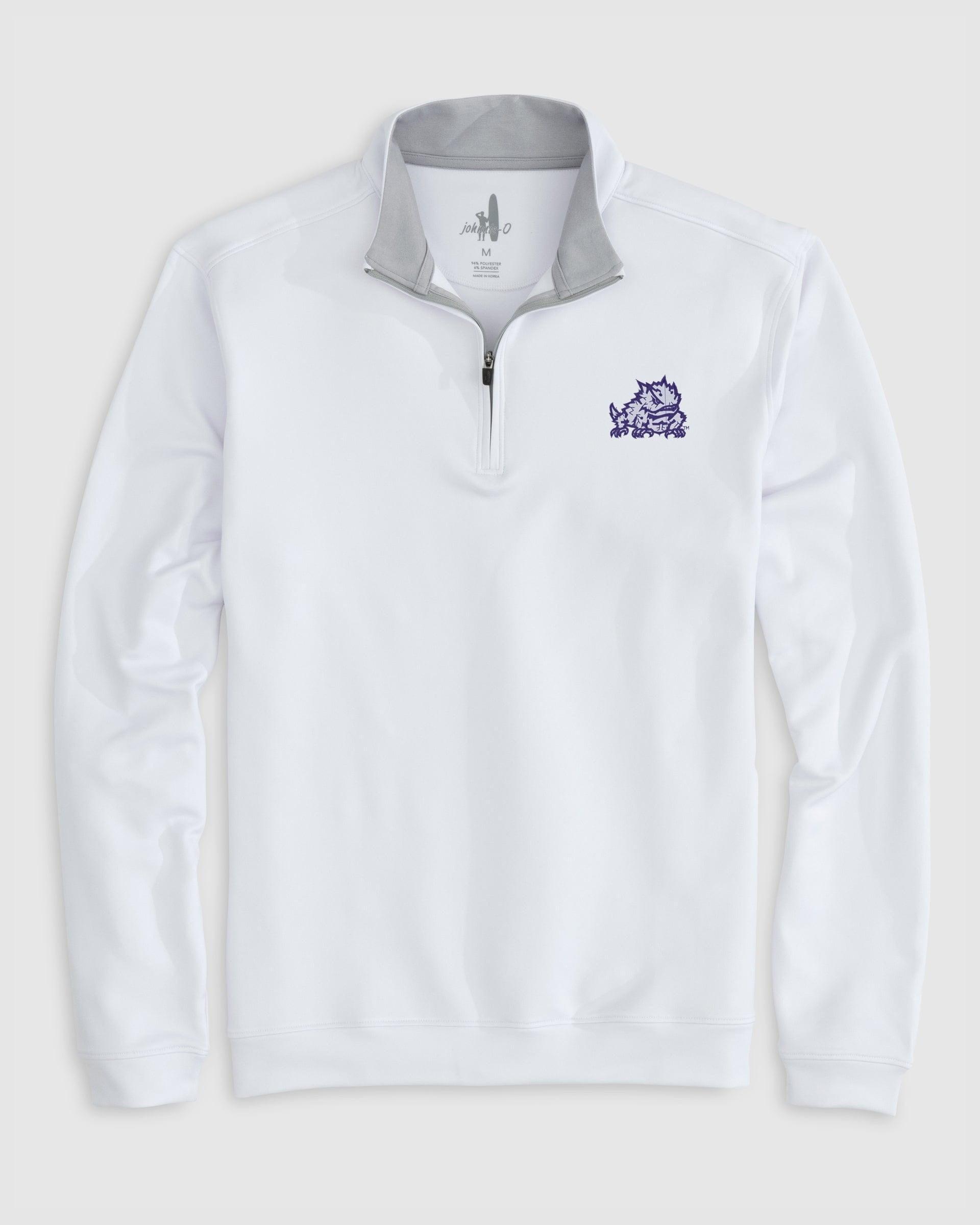 johnnie-O Texas Christian University Diaz Performance 1/4 Zip - Horned Frog Logo Product Image