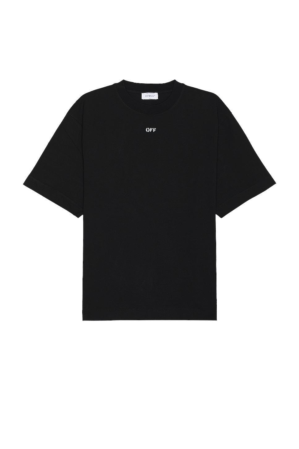 OFF-WHITE Off Stamp Skate Short Sleeve Tee Black. (also in M, S, XL/1X). Product Image