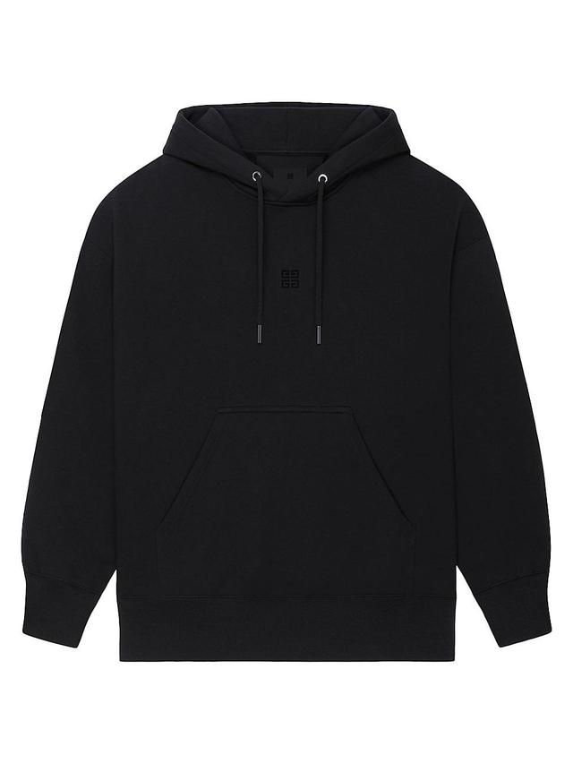 Mens Slim Fit Hoodie in Embroidered Felpa Product Image