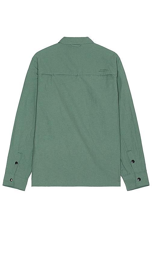 SATURDAYS NYC Ryan Utility Long Sleeve Shirt in Green Product Image