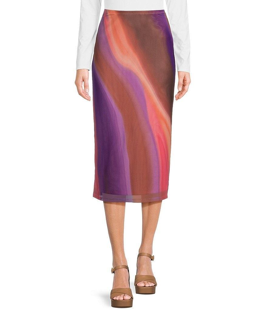 GB Abstract Mesh Midi Skirt Product Image