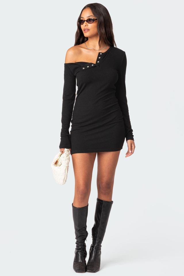 Soleste Ribbed Mini Dress Product Image