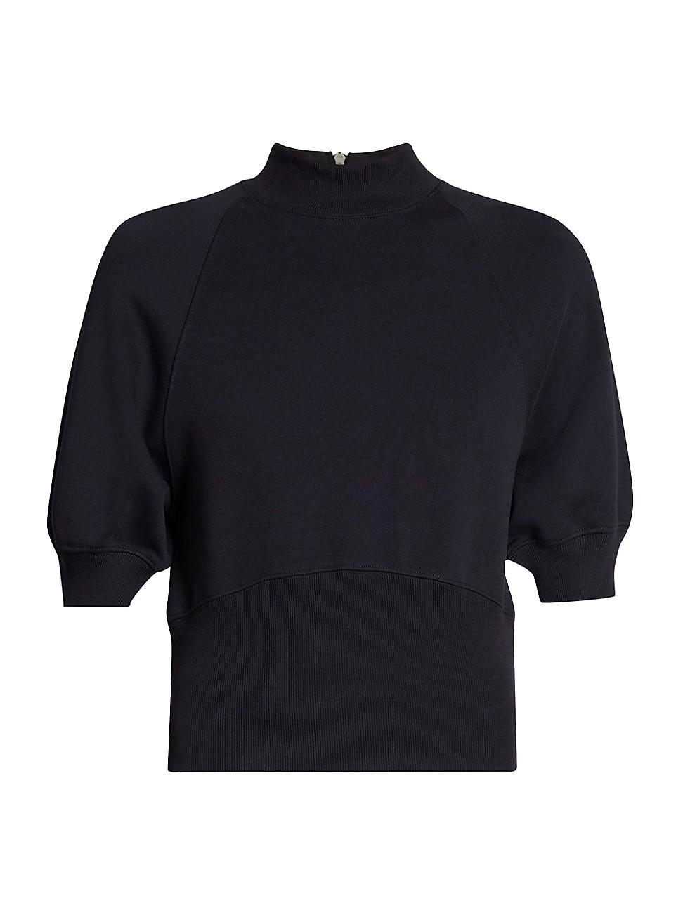 Womens Hassium Puff-Sleeve Cotton Sweater Product Image