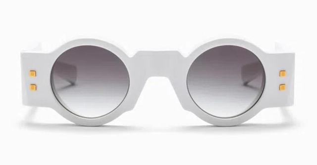 Olivier - White Sunglasses In Black Product Image