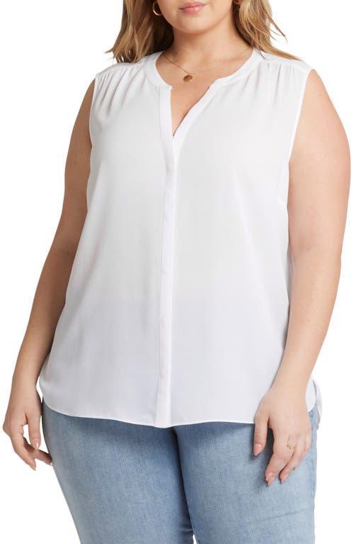 Nydj Plus Size Sleeveless Pintuck Blouse Product Image