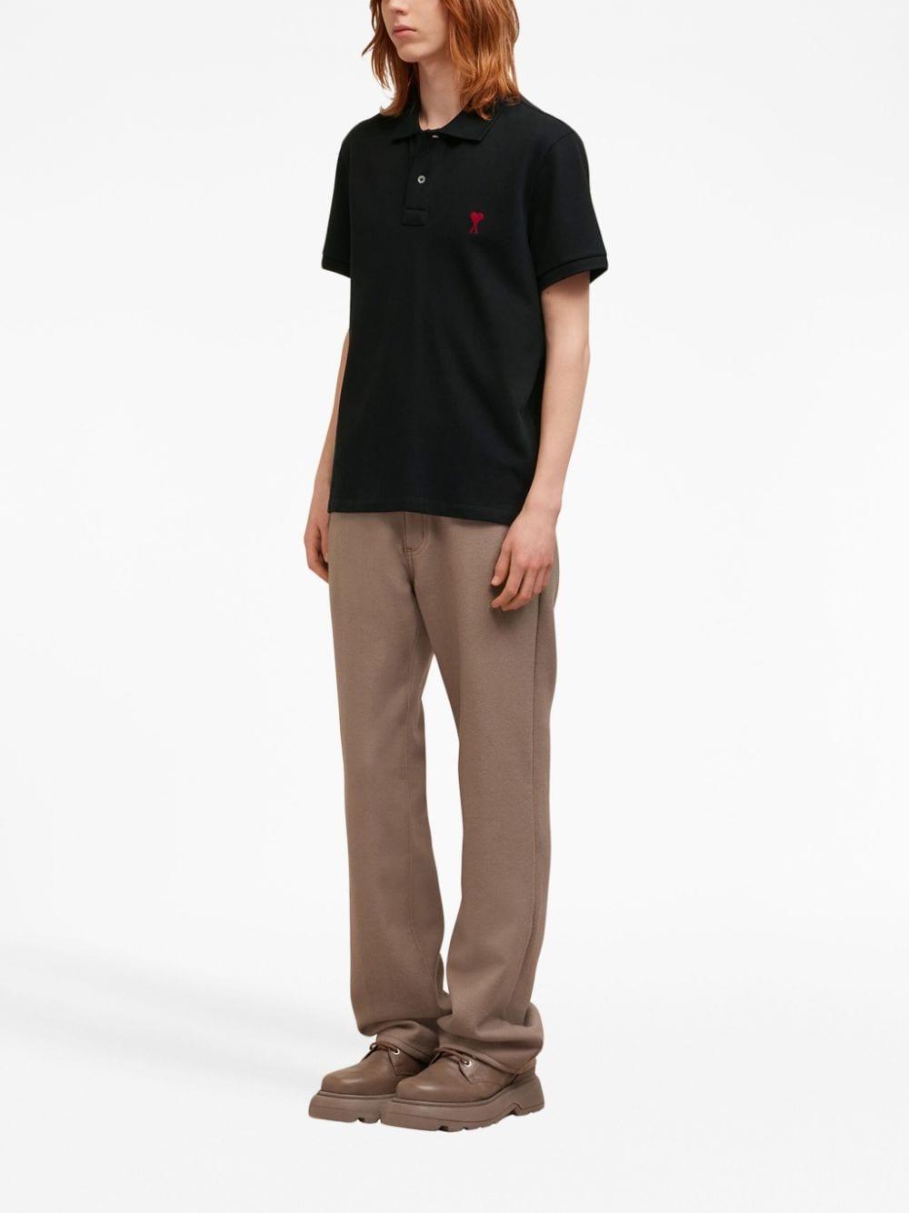 logo-embroidered organic-cotton polo shirt Product Image