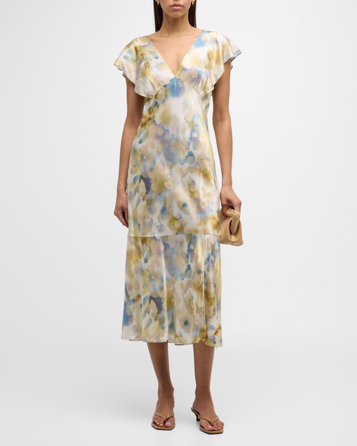 Rails Dina Flutter Sleeve Midi Dress Product Image