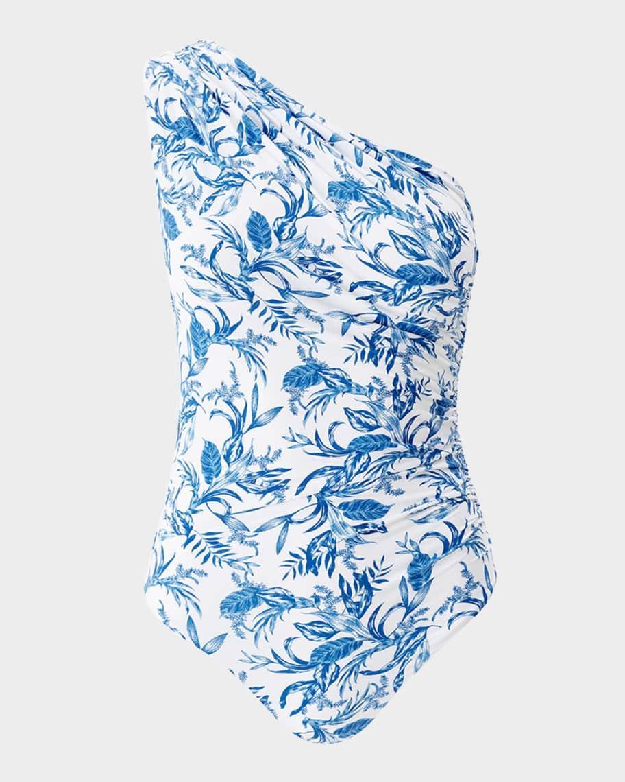 Leaf Arizona Ruched Asymmetric One-Piece Swimsuit Product Image