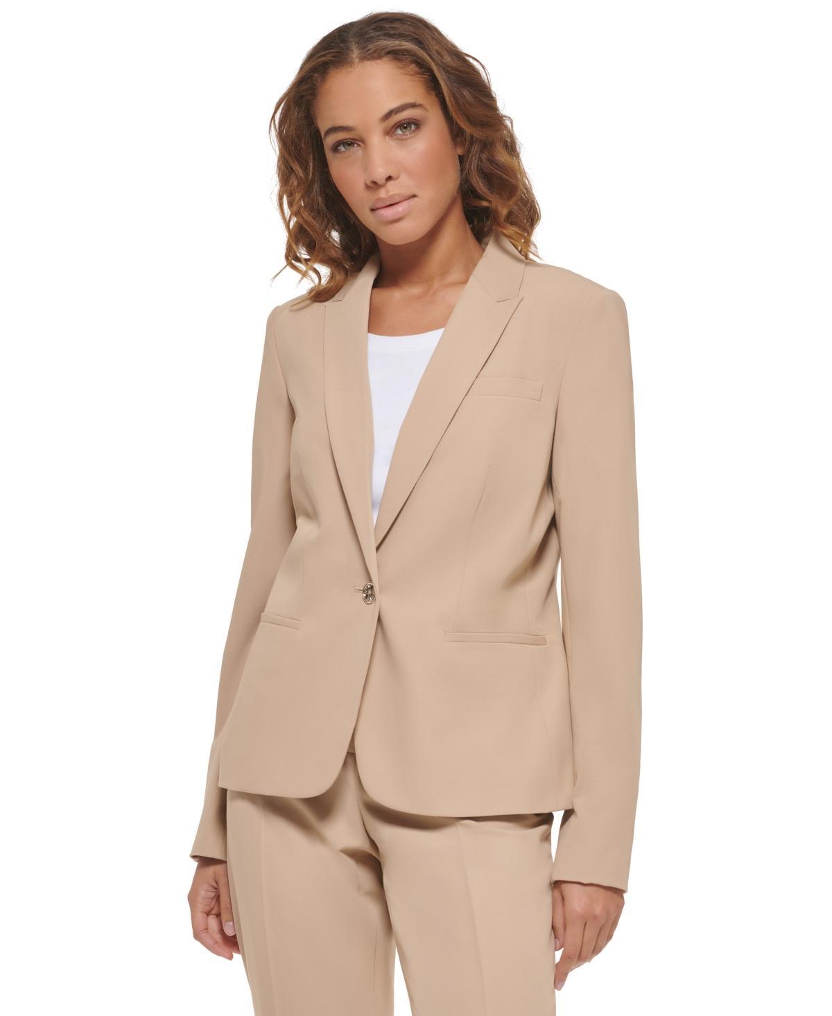 Tommy Hilfiger Solid Blazer Women's Clothing Product Image