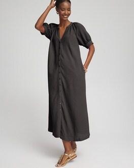 Gauze Shirt Dress Product Image