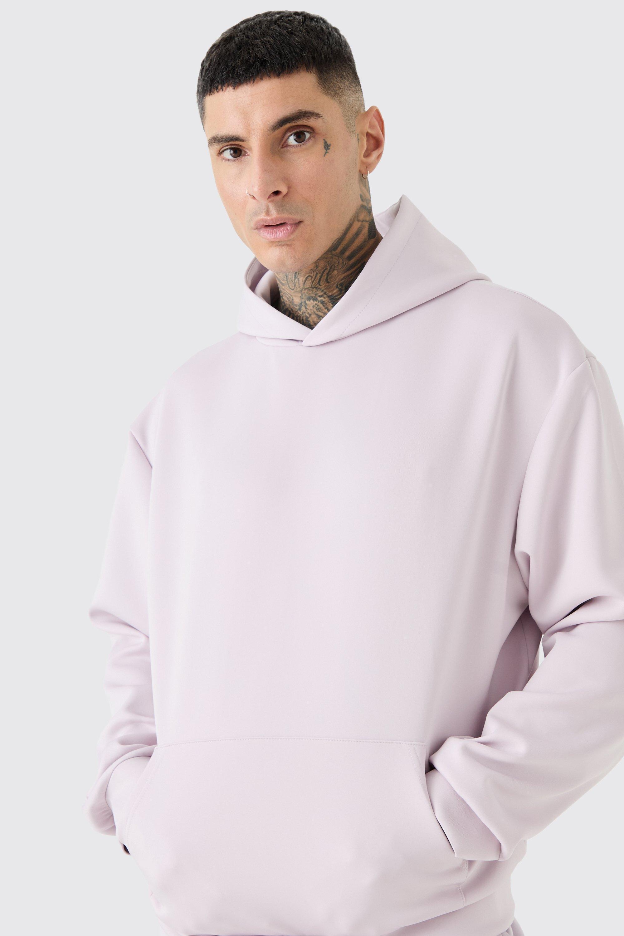 Tall Oversized Boxy Scuba Hoodie | boohooMAN USA Product Image