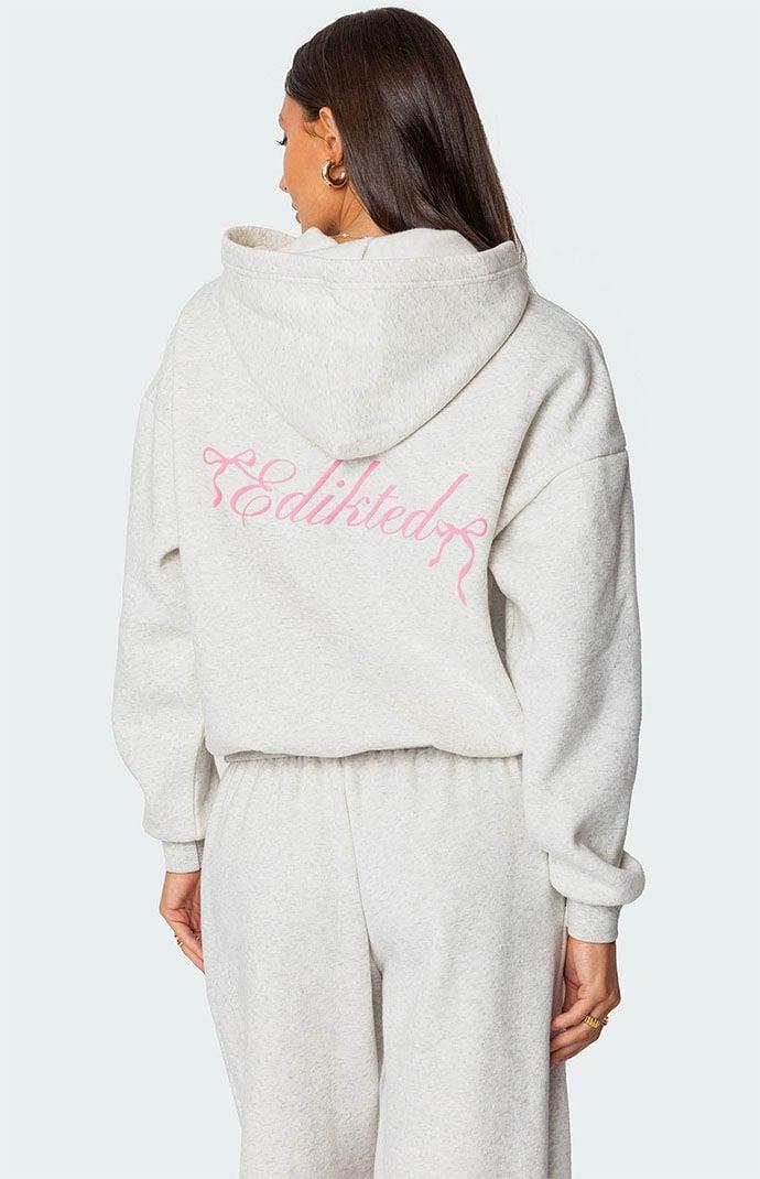 Edikted Women's Sasha Bow Detail Hoodie Product Image