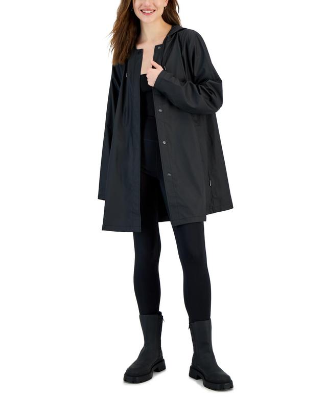 Rains Womens Hooded A-Line Rain Jacket Product Image