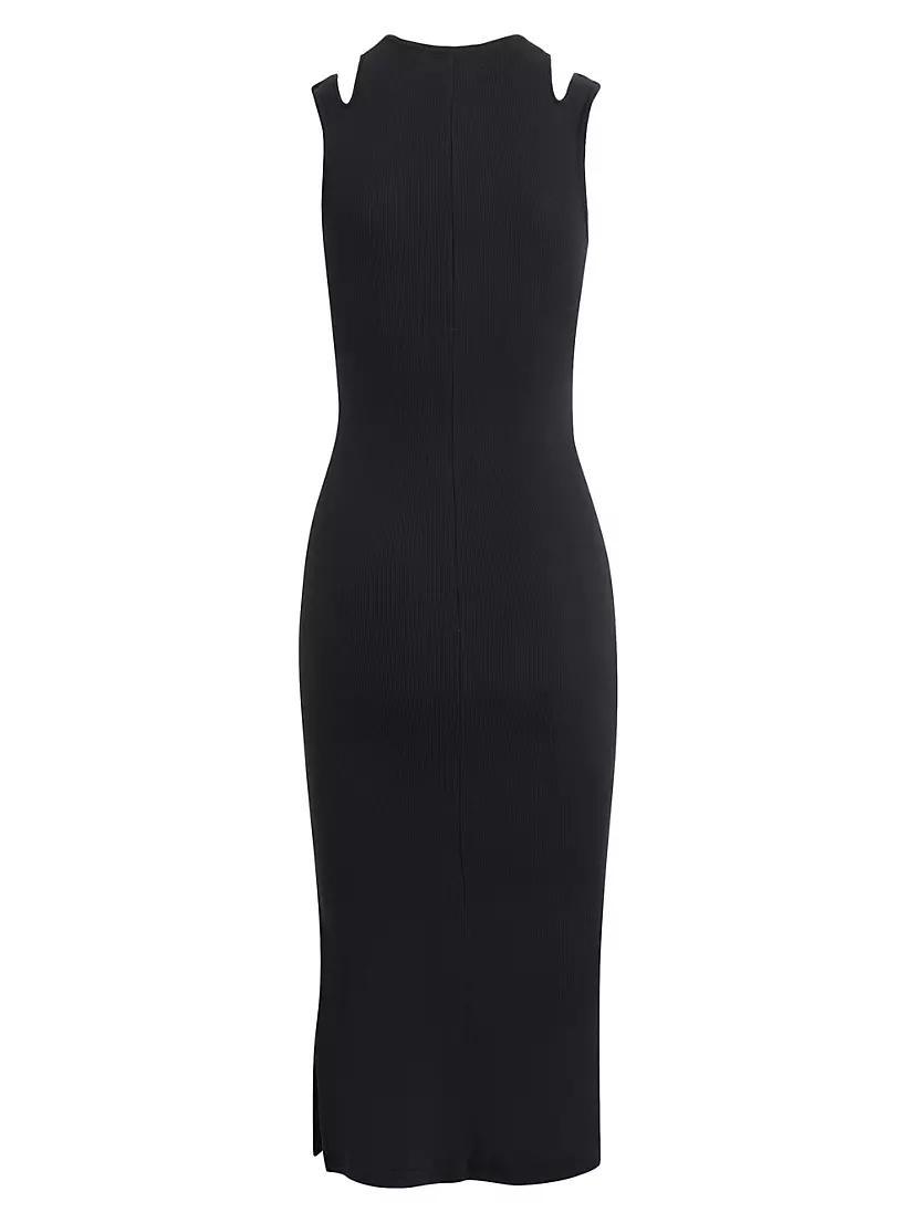 Cotton Jersey Strappy Midi-Dress Product Image