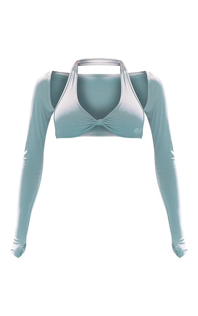 PLT SPORT Cornflower Blue Sculpt Shrug Product Image