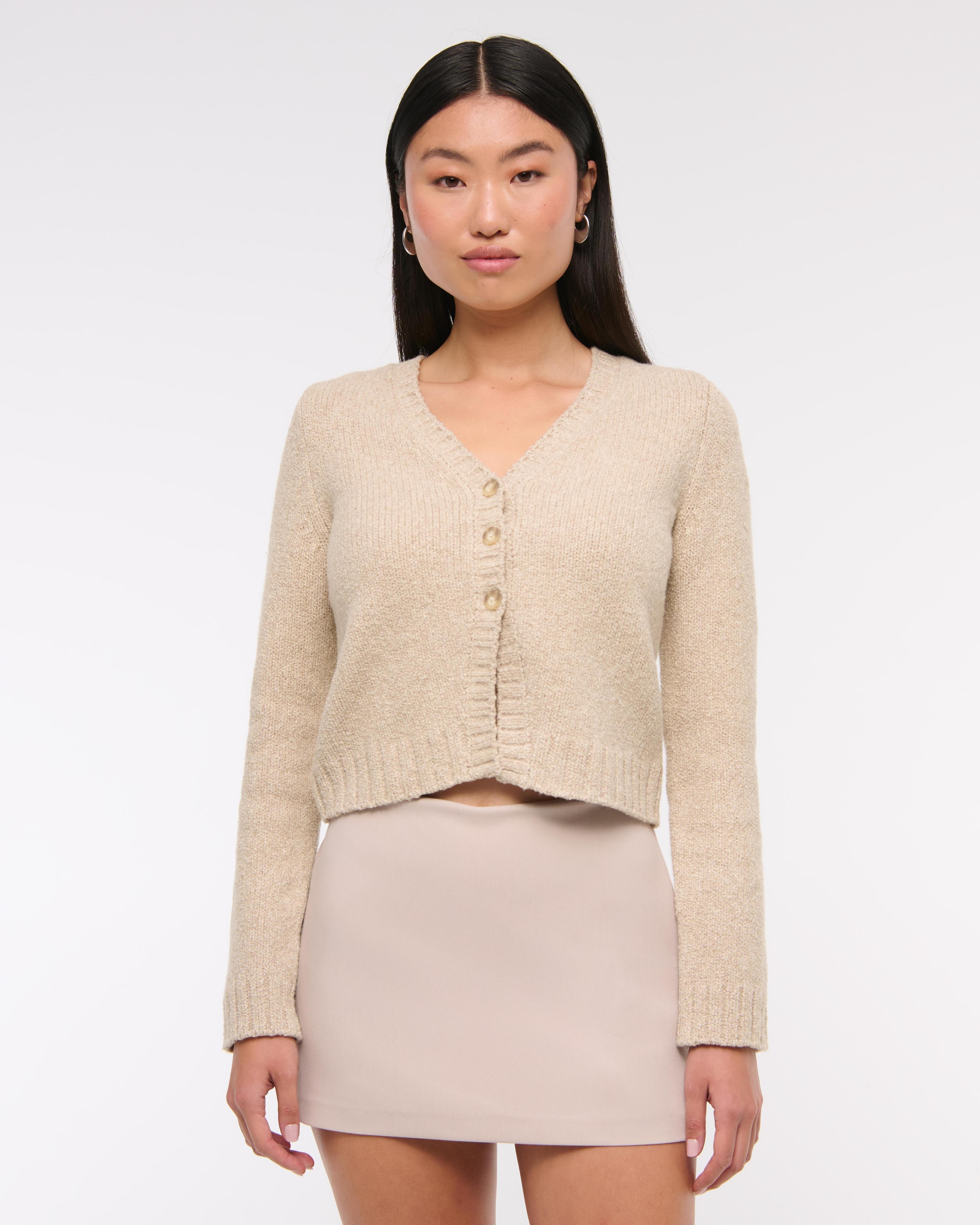 Textural Y-Neck Cardigan Product Image