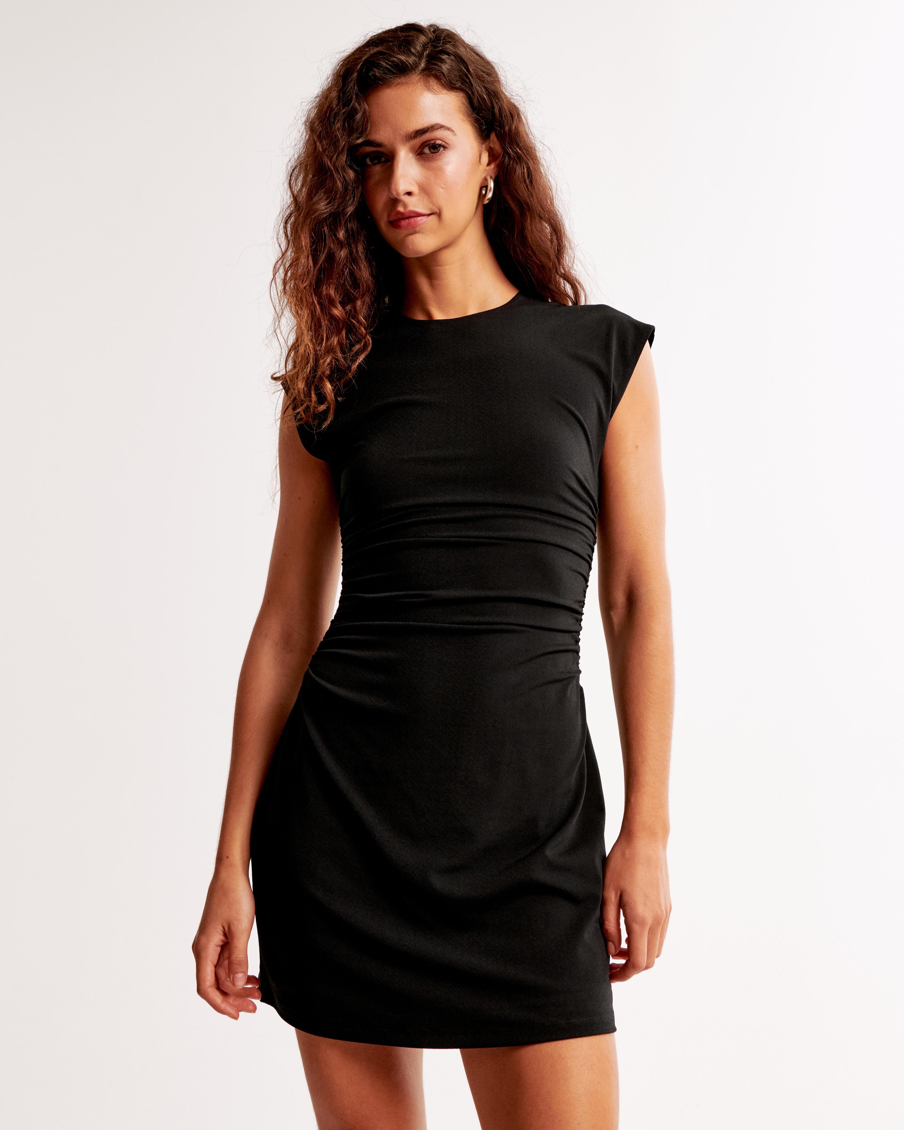 Short-Sleeve Stretch Mini Dress Product Image