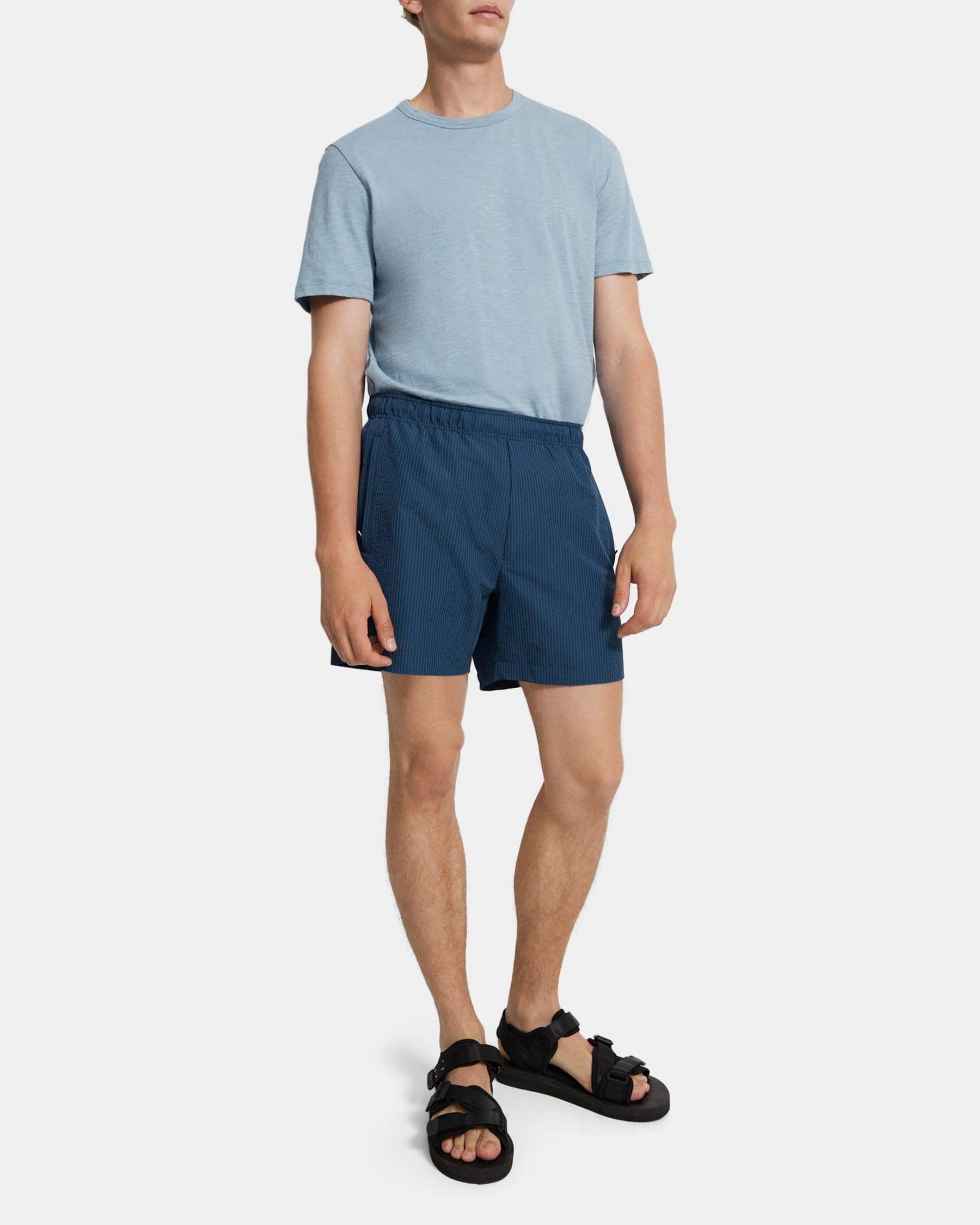 Swim Trunks in Stretch Seersucker Product Image