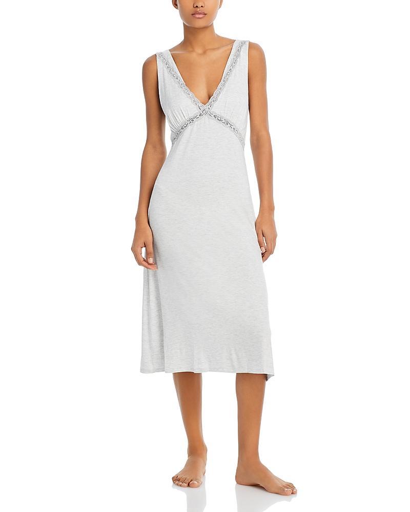 Natori Feathers Lace Trim Nightgown Product Image