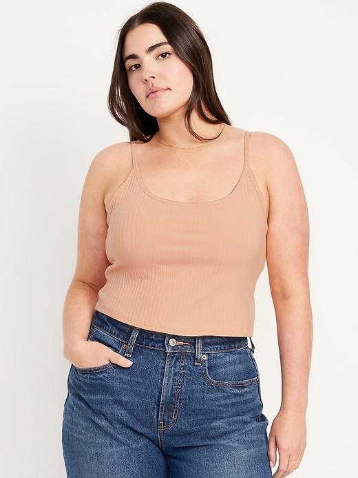 Fitted Ultra-Crop Ribbed Cami Product Image