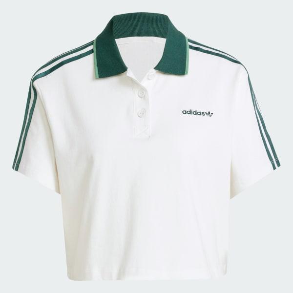 Loose Crop Polo Shirt Product Image