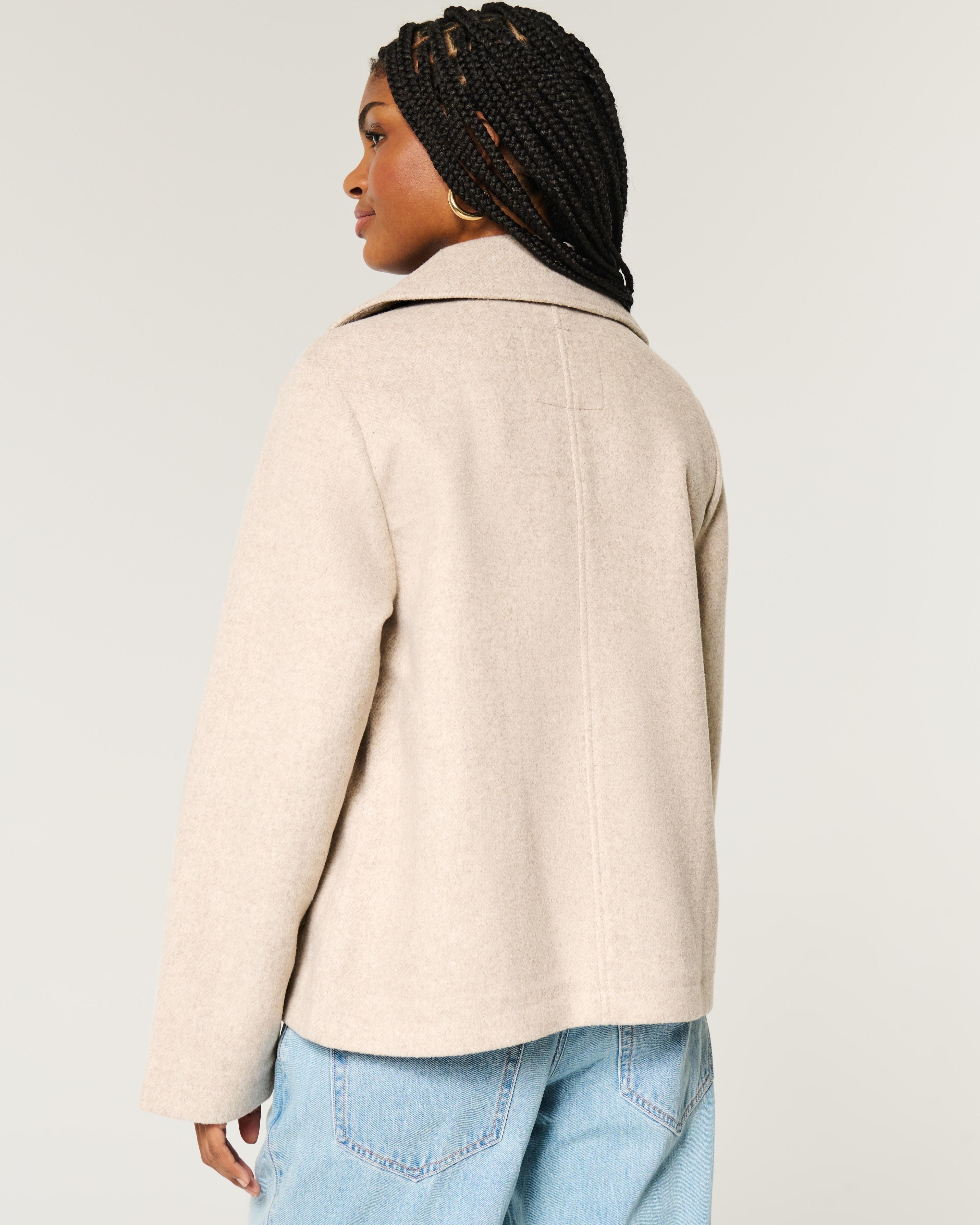 Wool Blend Peacoat Product Image