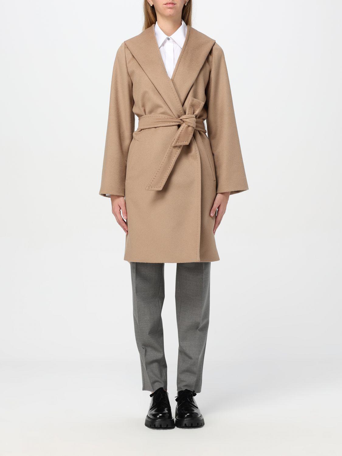 MAX MARA Coat Woman Camel Women In Brown Product Image