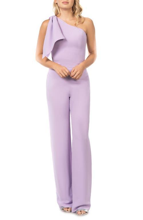 Dress the Population Tiffany One-Shoulder Jumpsuit Product Image