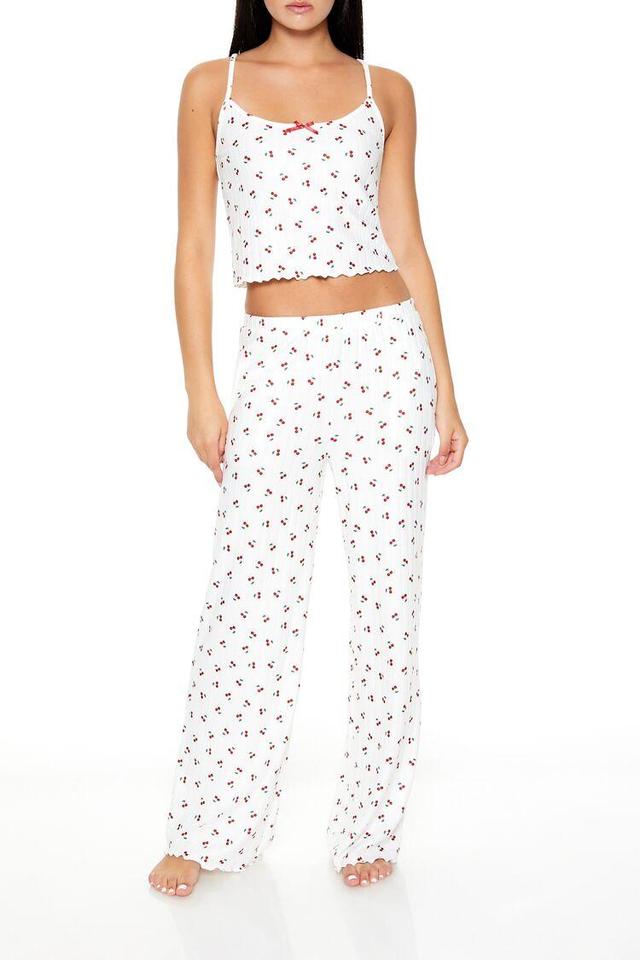 Cherry Print Pajama Pants | Forever 21 Product Image