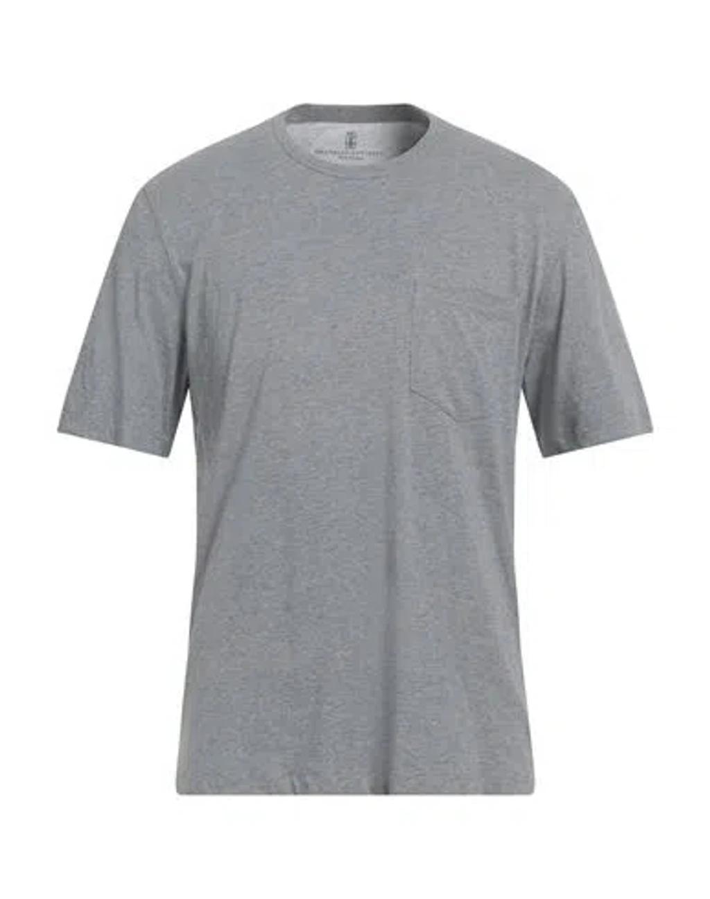 BRUNELLO CUCINELLI Man T-shirt Grey Size Xl Cotton Product Image