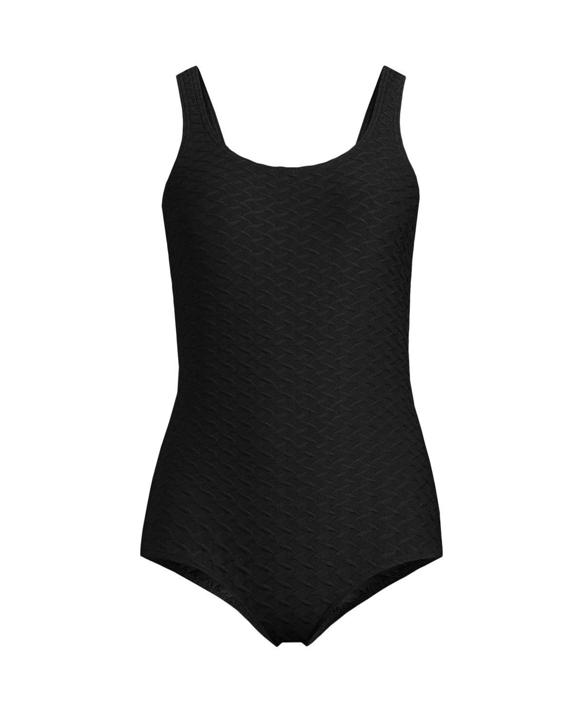 Womens Texture Tugless One Piece Swimsuit Product Image